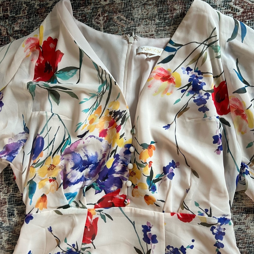 Revolve Yumi Kim Sweet Sunrise floral Dress in Poppies Waltz - Size Large - Picture 5 of 9